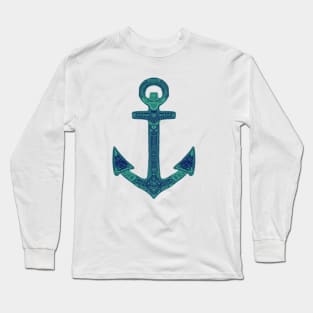 Ornate anchor. Long Sleeve T-Shirt